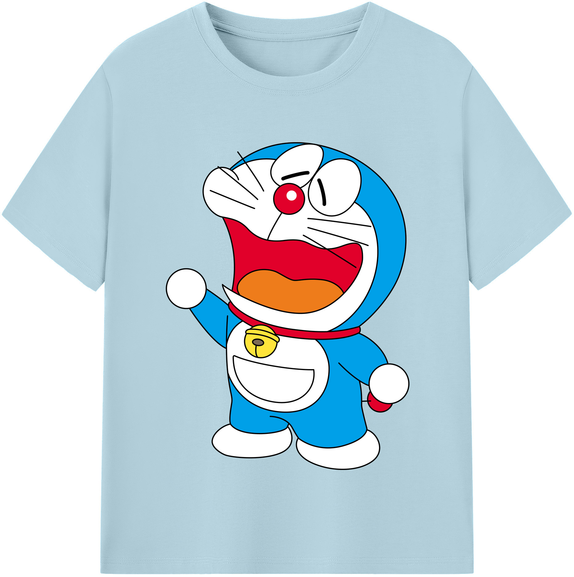（画像用） ドラえもん Doraemon 綿100％半袖Tシャツ（フロントプリント）